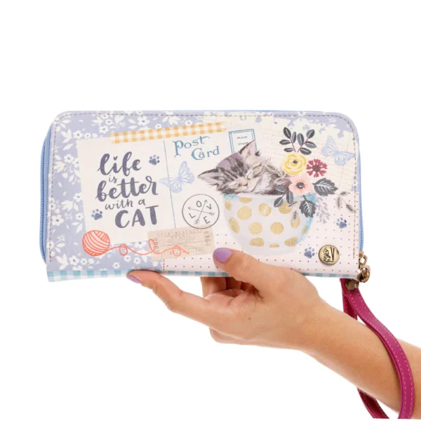 BILLETERA DE VIAJE CAT LOVERS
