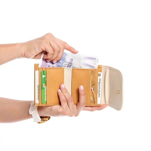 BILLETERA ITALIA BASICS MOSTAZA - Imagen 2