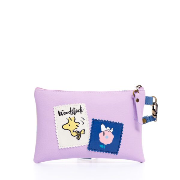 COSMETIQUERA O MONEDERO PARA MUJER RUANDA FLORES SNOOPY EN CUERO VEGANO - Imagen 7