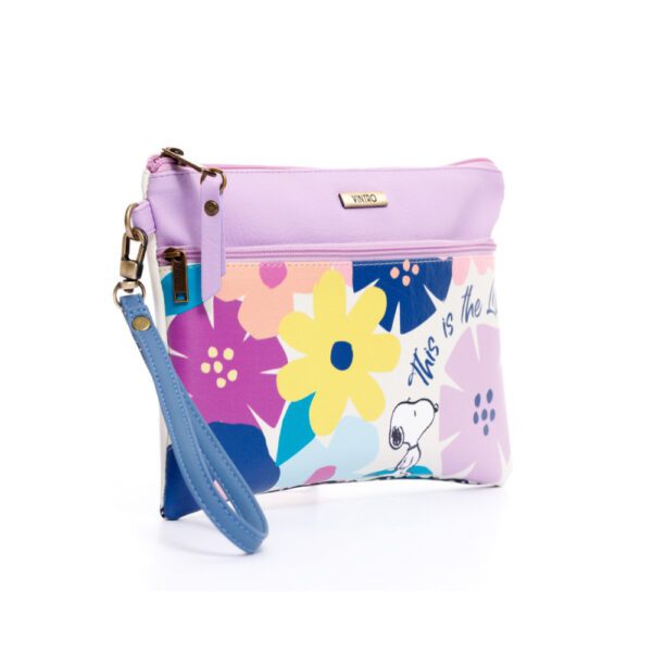 COSMETIQUERA PARA MUJER TOGO SNOOPY EN CUERO VEGANO CON PULSERA - Imagen 3