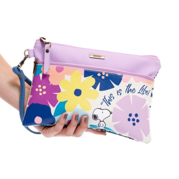 COSMETIQUERA PARA MUJER TOGO SNOOPY EN CUERO VEGANO CON PULSERA - Imagen 4